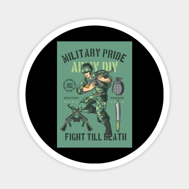 Soldier Fight till Death Magnet by BK55